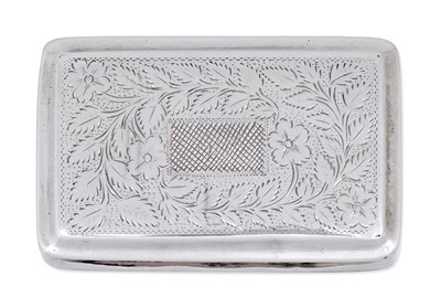 Lot 2222 - A George IV Silver Snuff-Box