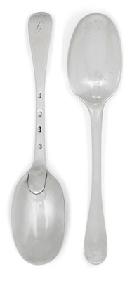 Lot 2210 - A Pair of George II or George III Scottish Provincial Silver Table-Spoons