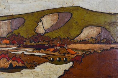 Lot 1075 - Colin Ruffell FRSA (b.1939) River landscape...
