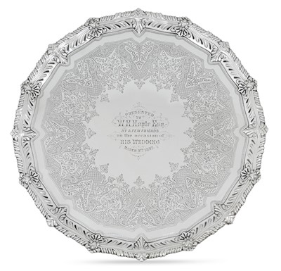 Lot 2255 - A Victorian Silver Salver