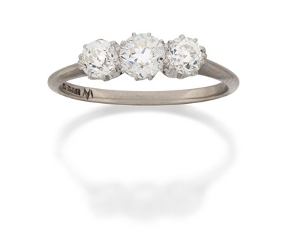 Lot 2170 - A Diamond Three Stone Ring