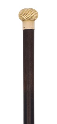 Lot 2240 - A Victorian Gold-Mounted Walking-Stick