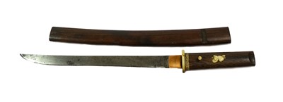 Lot 137 - A Japanese Shin Shinto Wakizashi, the 31cm...