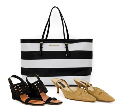 Lot 3068 - Michael Kors Saffiano Jet Set Tote Bag, in a...