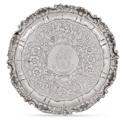 Lot 2253 - A George IV Irish Silver Waiter