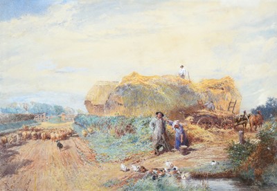 Lot 1011 - Myles Birkett Foster RWS (1825-1899) The Stack...