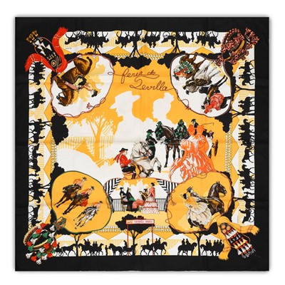 Lot 3061 - Hermes Silk Scarf, Feria de Sevilla Designed...