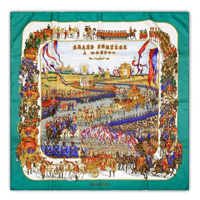 Lot 3042 - Hermès Silk Scarf, Grand Cortege à Moscou,...