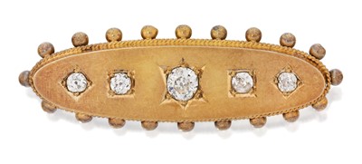 Lot 2016 - A Victorian Diamond Brooch