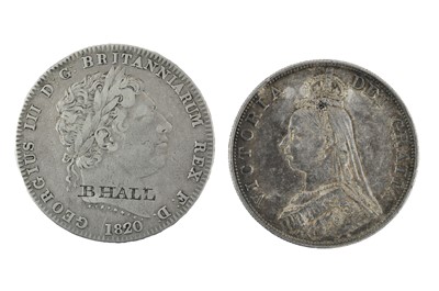 Lot 89 - George III, Crown 1820 LX, obv. laureate head...
