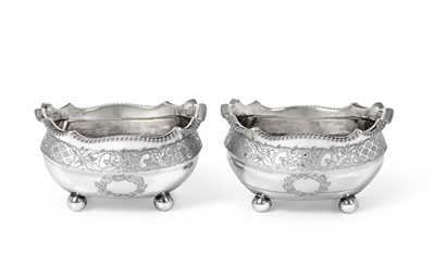 Lot 2021 - A Pair of George III Silver Salt-Cellars