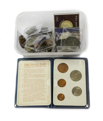 Lot 91 - Mixed Foreign and British Silver, comprising:...