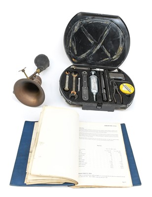 Lot 48 - A Jaguar MKII Tool Car Tool kit, Car Manual...