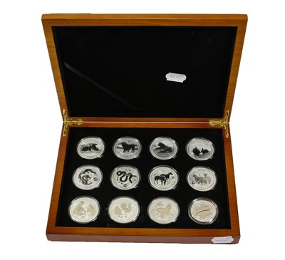 Lot 145 - Australia, 1oz Silver Lunar Set Series II,...