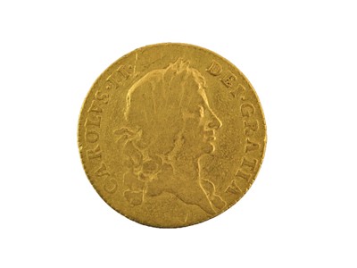 Lot 217 - Charles II, Guinea 1667, obv. third laureate...