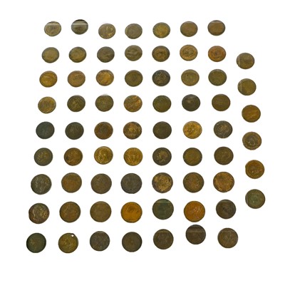 Lot 53 - 69 x Farthings, comprising: 4 x George IV:...