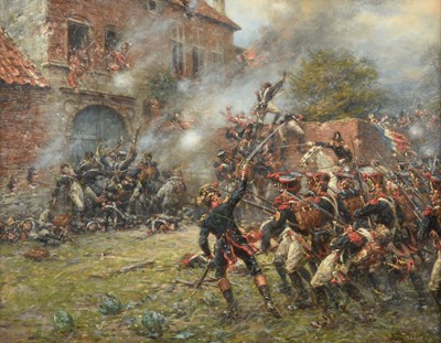 Lot 1082 - Ernest Crofts RA (1847-1911) ''Hougoumont''...