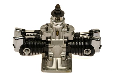 Lot 66 - Saito F100T Twin Ringed 4-Stroke Engine