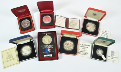 Lot 210 - 8 x Foreign Silver Coins, to include:...