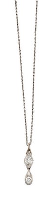 Lot 2152 - A Diamond Pendant on Chain