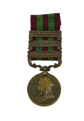 Lot 2011 - An India Medal, 1896, in Bronze, with three...