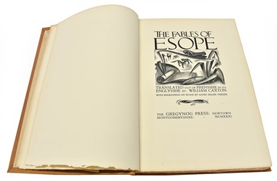Lot 2035 - Aesop. The Fables of Esope, translated out of...