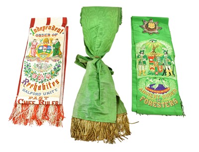 Lot 2047 - Three Early 20th Century Fraternity Sashes:-...