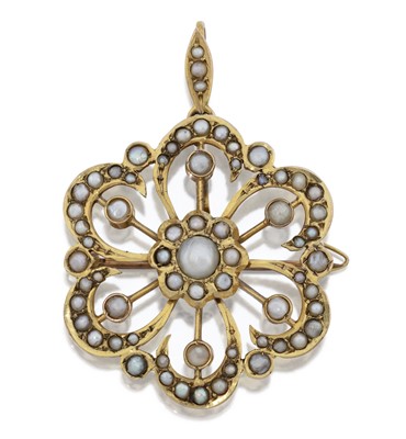 Lot 2058 - Two Edwardian Brooch/Pendants