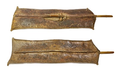 Lot 186 - A Turkana Hide Shield, Kenya, of elongated...