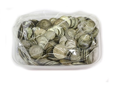 Lot 120 - Pre-1947 Silver halfcrowns, shillings,...