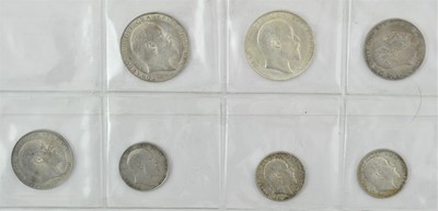 Lot 104 - ♦17 x Edward VII, Silver Coins comprising: 2 x...