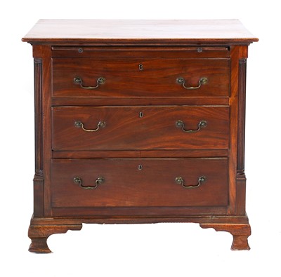 Lot 489 - A George III Mahogany Straight Front Chest,...