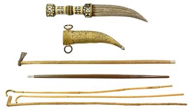 Lot 193 - An Omani Wild Olive Wood Throwing Stick,...