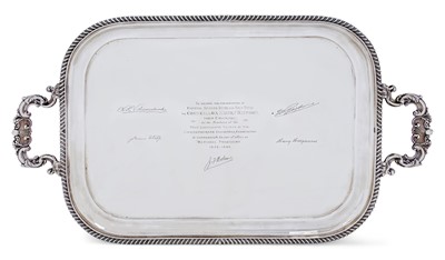 Lot 2284 - A George V Silver Tray