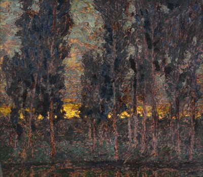 Lot 1053 - William Kiddier (1859-1934) "Approach of Night"...