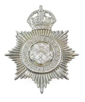 Lot 2053 - An Anglesey Constabulary Helmet Plate, in die...
