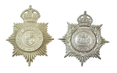 Lot 2058 - A Ramsgate Borough Police Helmet Plate, in die...