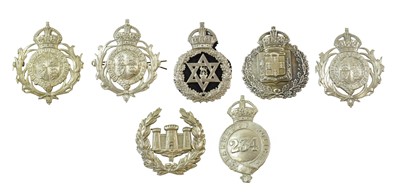 Lot 2070 - A Gibralter Police Helmet Plate, in die...