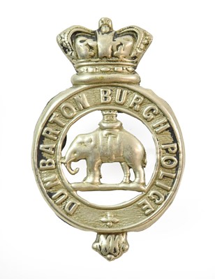 Lot 2074 - A Rare Victorian Dunbarton Burgh Police Kepi...