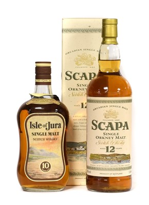 Lot 5239 - Scapa 12 Year Old Single Orkney Malt Scotch...