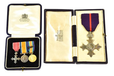 Lot 2029 - An O.B.E. (Military), in silver, hallmarks for...