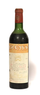 Lot 5076 - Château Mouton Rothschild 1965 Pauillac (one...
