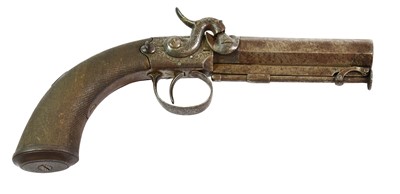 Lot 249 - A 19th Century Percussion Travelling Pistol by...