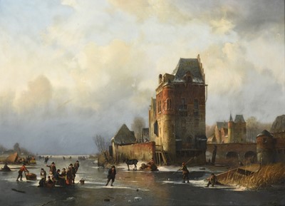 Lot 1110 - Louis Smets (1840-1896) Dutch Figures skating...