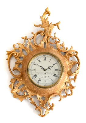 Lot 392 - A George III Carved Giltwood Cartel Wall...