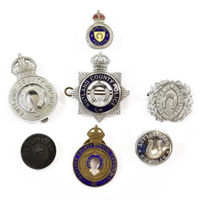 Lot 2088 - A Rare Rutland County Police Officer's Cap...