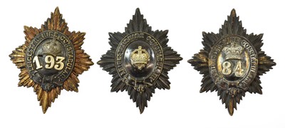 Lot 2089 - Three Leicester Constabulary Helmet Plates,...