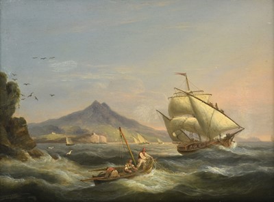 Lot 1045 - Thomas Luny (1759-1837) "The Island of Ischcia,...