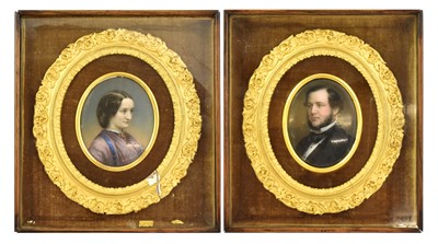Lot 292 - John Haslem (1808-1884): Miniature Bust...