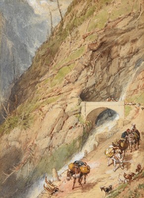 Lot 1010 - Myles Birkett Foster RWS (1825-1899) An Alpine...